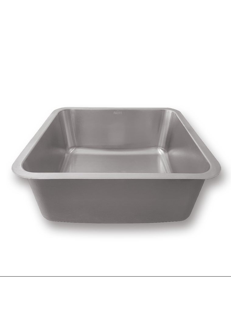 Мийка кухонна з нержавіючої сталі 45 см під стільницю Nett NS-4643 (352730060)