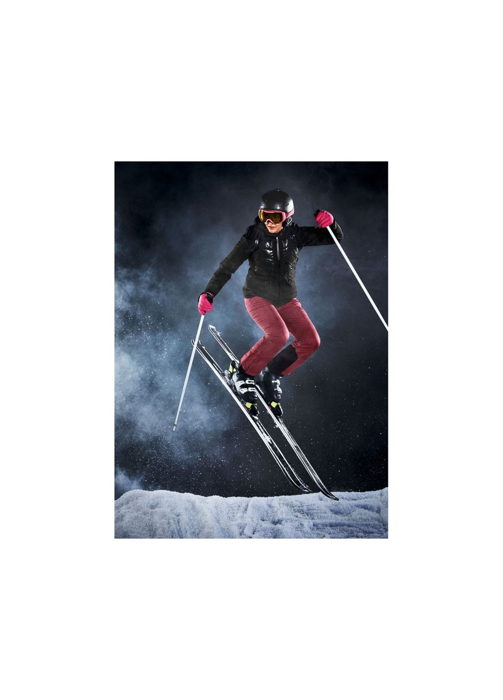 Горнолыжные брюки спорт сноуборд утепленные для женщины 363596 Crivit (264382257)