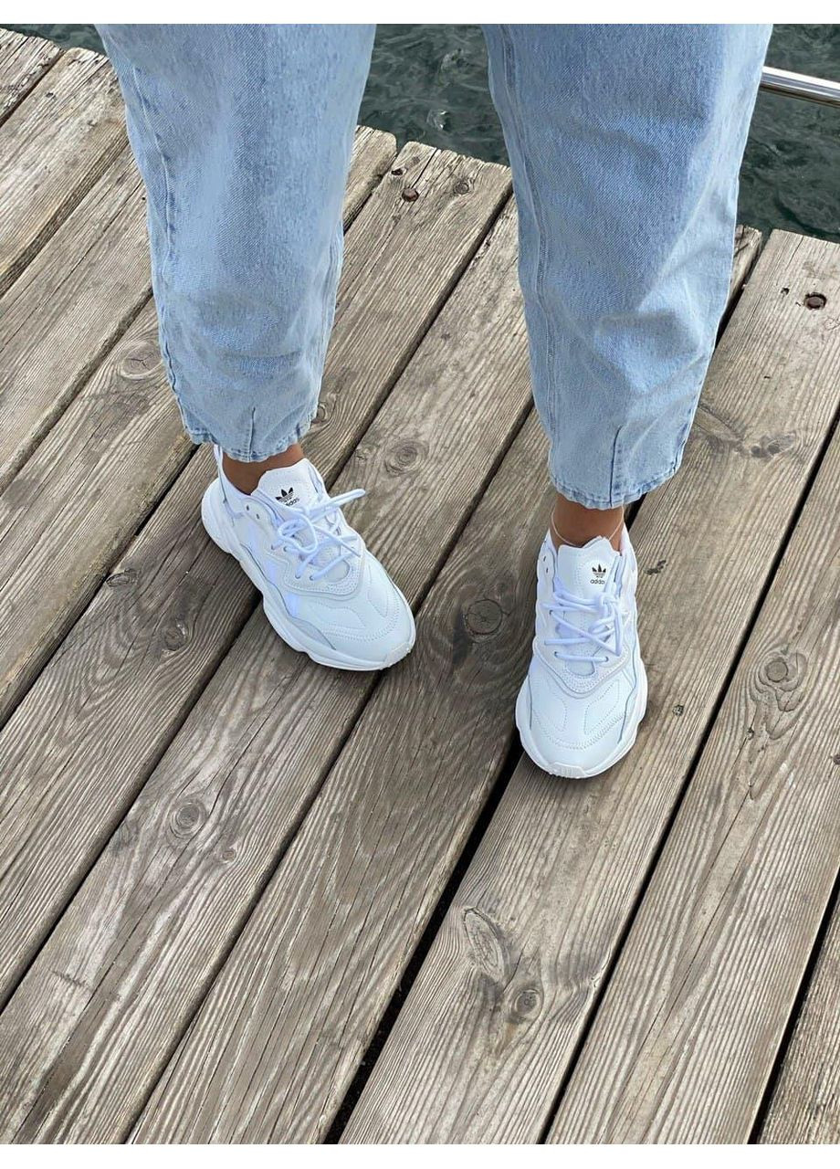 Бежевые демисезонные кроссовки мужские adidas ozweego adiprene pride white 1 адидас озвиго No Brand