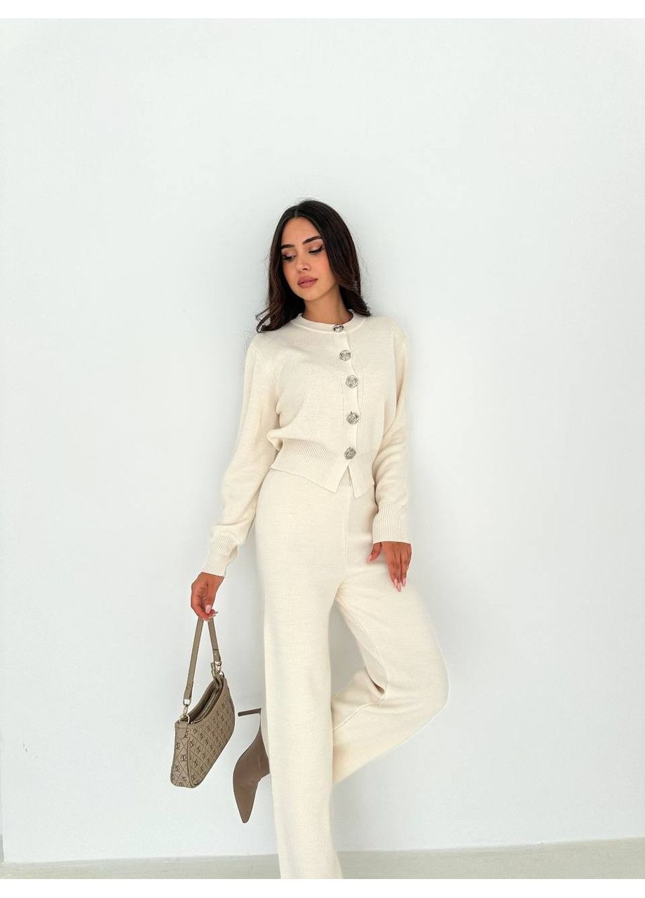 Костюм (кофта, брюки), цвет Молочный Fashion (361668345)