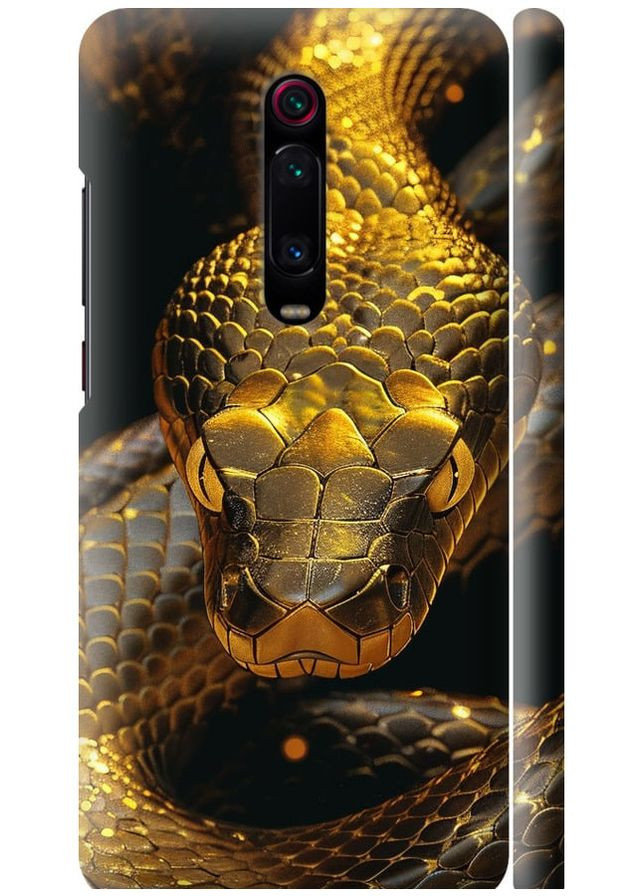 3D пластиковый матовый чехол 'Golden snake' для Endorphone Xiaomi Redmi K20 Pro (286766340)