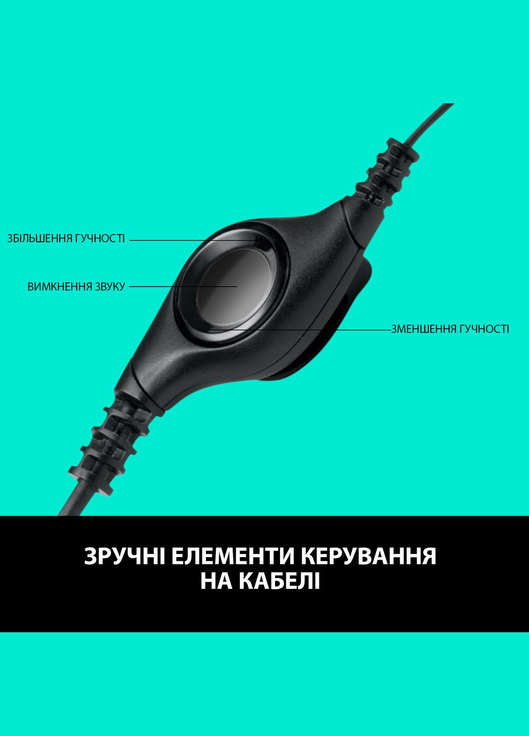 Навушники з мікрофоном H390 USB Black (981000406) Logitech (276842363)