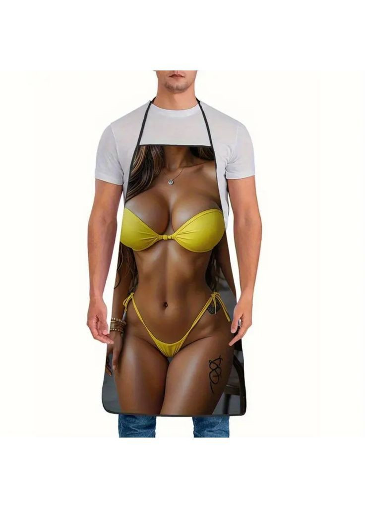 Фартук для женщин с приколом – пляжная красавица 72 на 53 см разноцветный Jannet Фартух (361893420)