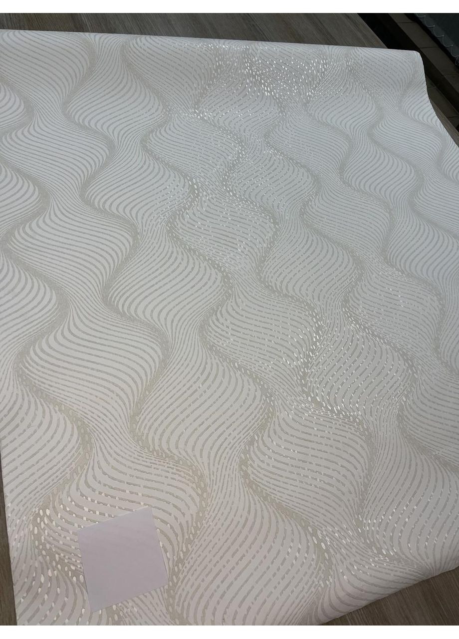 Шпалери 91101 вінілові на флізеліновій основі ширина 1.06 бежеві хвилі MARBURG (371775854)