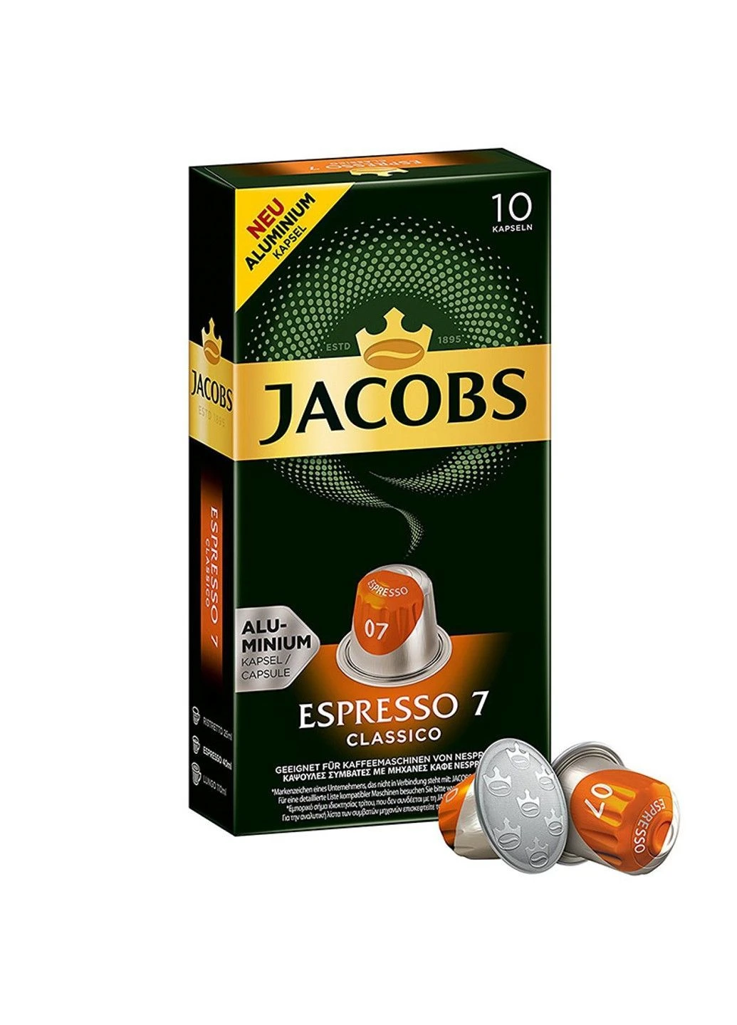 Кава в капсулах Nespresso Espresso Classico 10шт Jacobs (400912042)