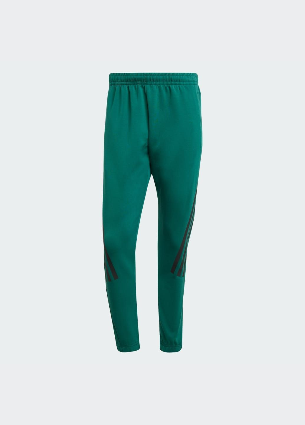 Зеленые спортивные демисезонные брюки adidas