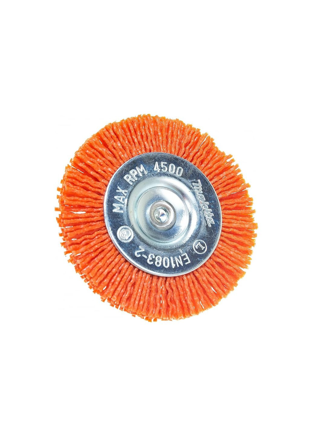 Торцева нейлонова щітка D-45593 (75 мм, 6 мм, К80) конічна для грубої очистки (30688) Makita (295040686)