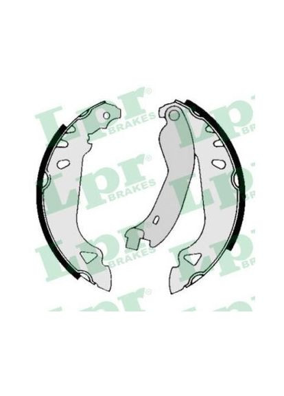 Комплект гальмівних колодок з 4 шт. барабанів LPR (362894626)