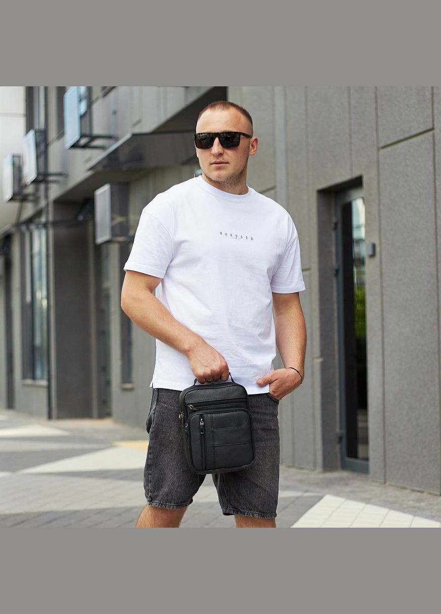 Мужская кожаная сумка-барсетка через плечо черная BX-09164 Bexhill (330795375)