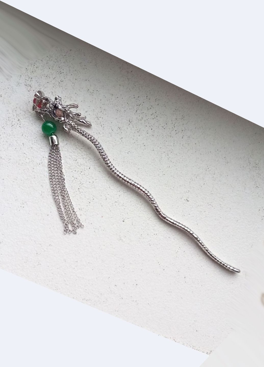 Заколка шпилька палочка "Dragon" с подвеской, 15 см Анна Ясеницька (327422267)