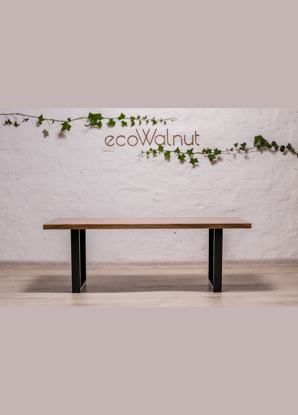 Кавовий стіл із прямокутними краями L (горіх) Горіховий обідній столик для чаювання EcoWalnut (294613522)