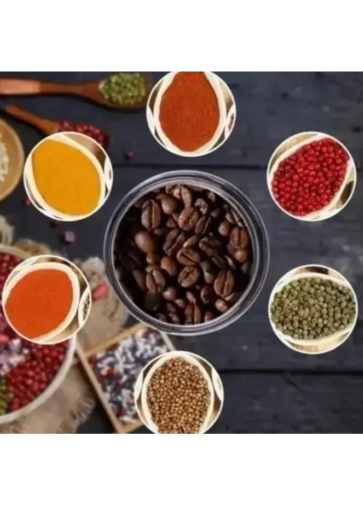 Електрична кавомолка MS-7114 200Вт нержавіюча сталь Domotec (366734880)