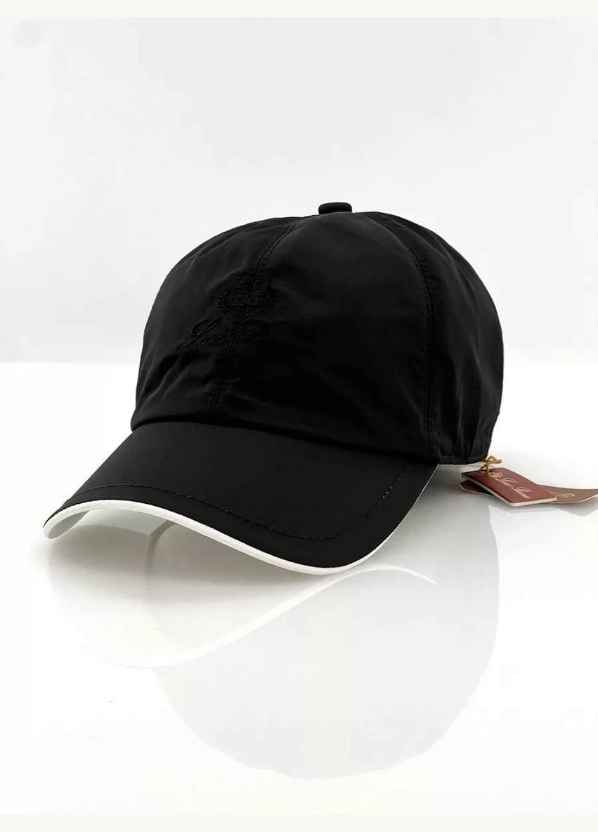 Loro Piana Кепка из полиэстера мужская черная No Brand (336330740)