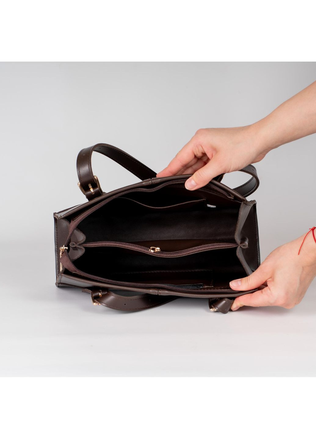 Сумка жіноча Крос боді коричнева з екошкіри NIUNIU (361230284)