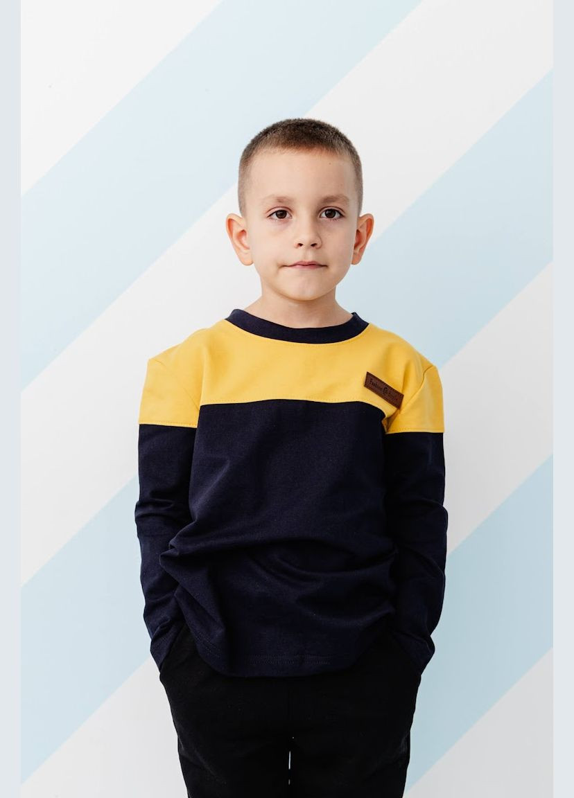 Желтый демисезонный джемпер для мальчика hc (h001-6387-057) Be in fashion