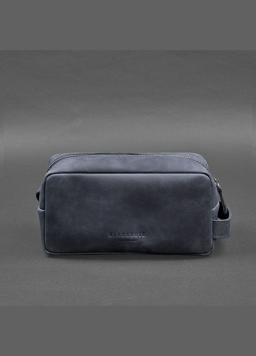 Кожаная косметичка-несесер 6.0 синий Crazy Horse (A-027924) BlankNote (329742985)