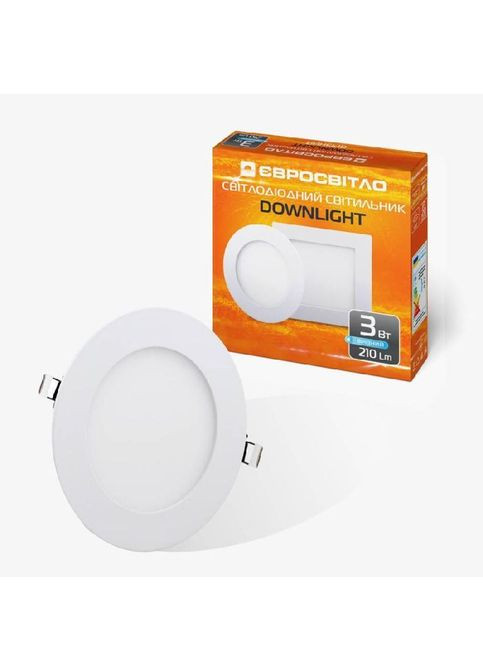 Светильник точечный Євросвітло LED-R-90-3 4200К (354228855)