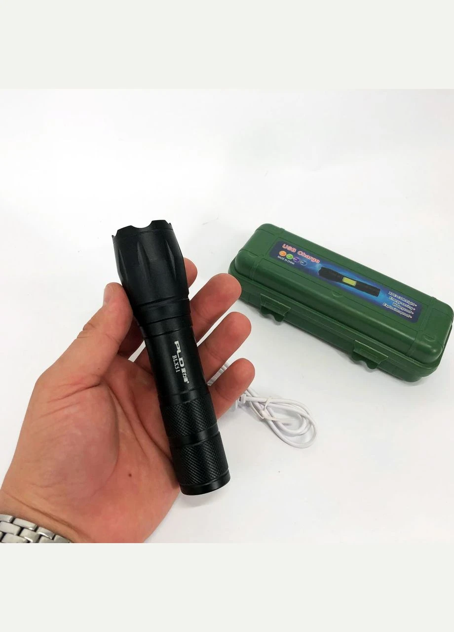 Фонарь ручной BLX51-XPE в кейсе 1x18650, Фонарь ручной мощный, Тактичный фонарь, Ручной фонарик led No Brand (396181372)
