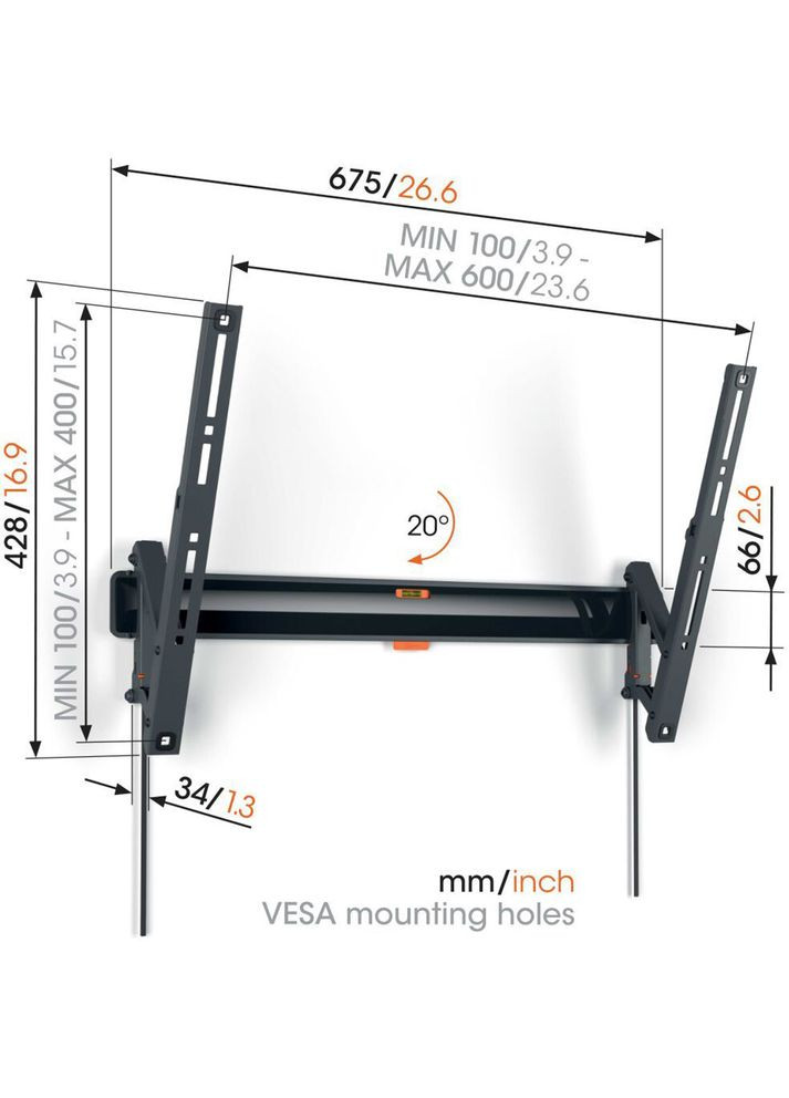 Кронштейн TVM 3613 Black Vogels (306581759)