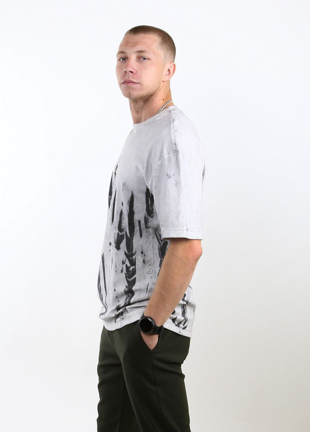 Светло-серая футболка Mtp