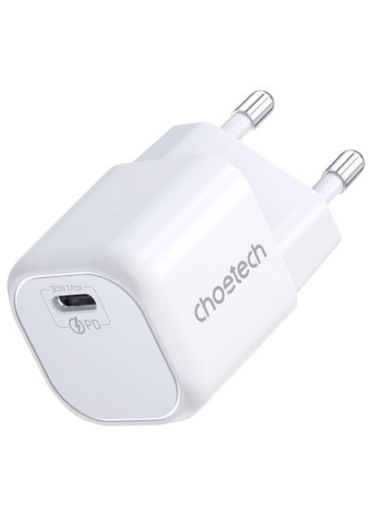 Зарядное устройство (PD5007-EU-WH) CHOETECH 1хUSB-C 30W PD QC3.0 PD5007 white (369878500)