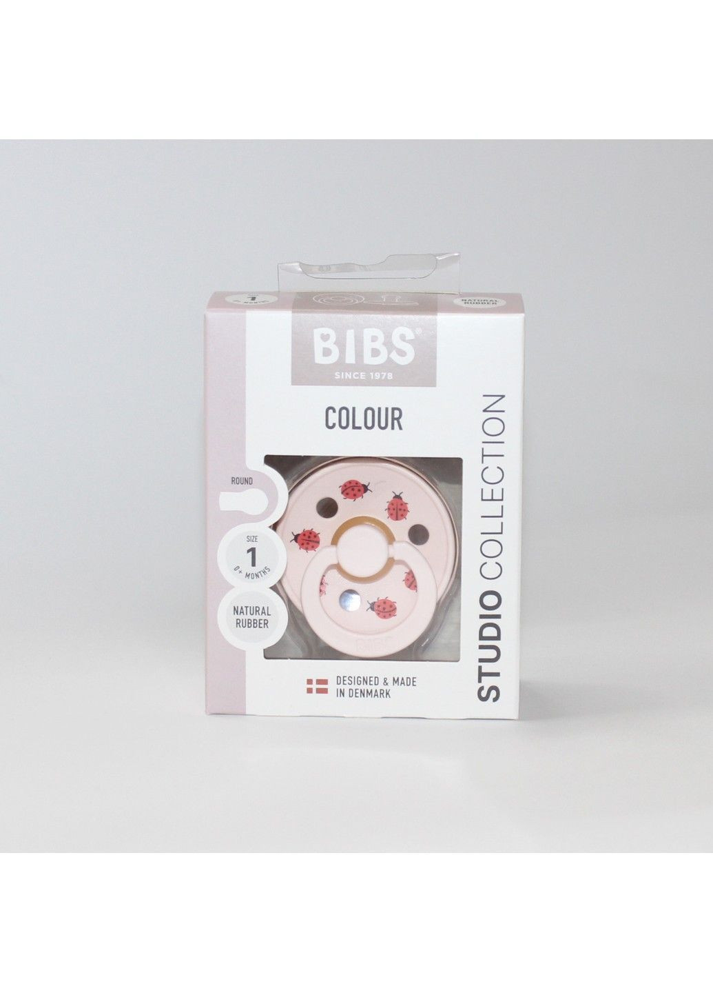 Детская соска, размер 1, 0-6 месяцев, розовая BIBS (367728367)
