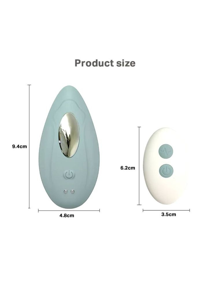 Вібратор для клітора Sweet Em 0068F з дистанційним керуванням, зелений No Brand (360475580)