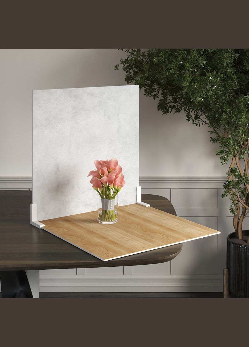 Пластиковий кутовий 2d фотофон, 40x40см - №62259 PolyPlast (354365981)