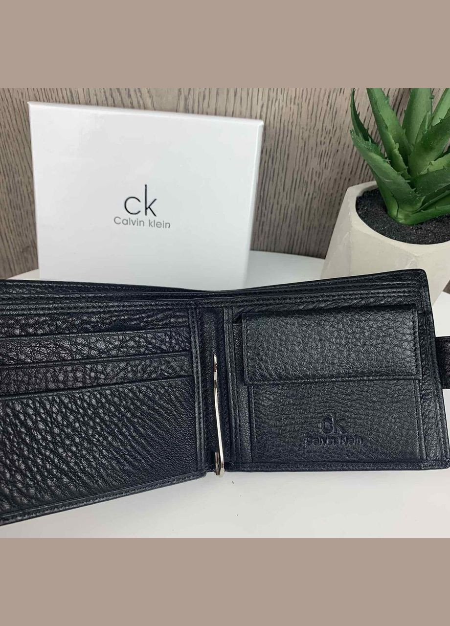 Мужской кожаный кошелек люкс Calvin Klein, мужское портмоне натуральная кожа Кельвин Кляйн No Brand (334730635)