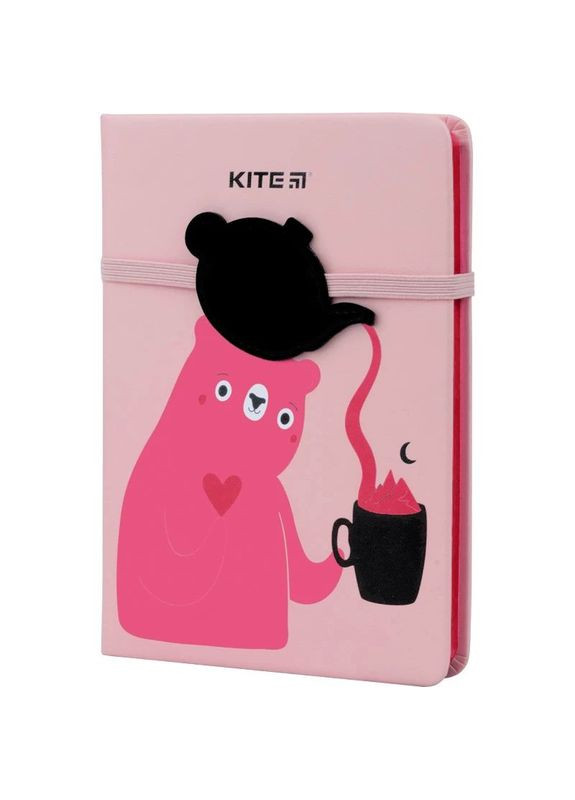 Блокнот Pink Bear, B6, в клітинку, 96 листів, рожевий () Kite K22-464-1 (328448615)