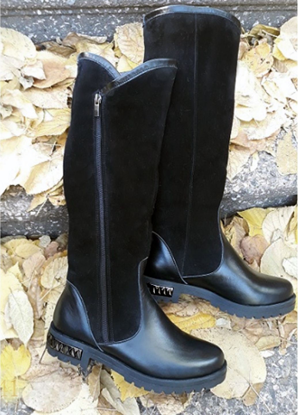 Зимові чобітки з натуральної замші. Alisa Gold (363320107)