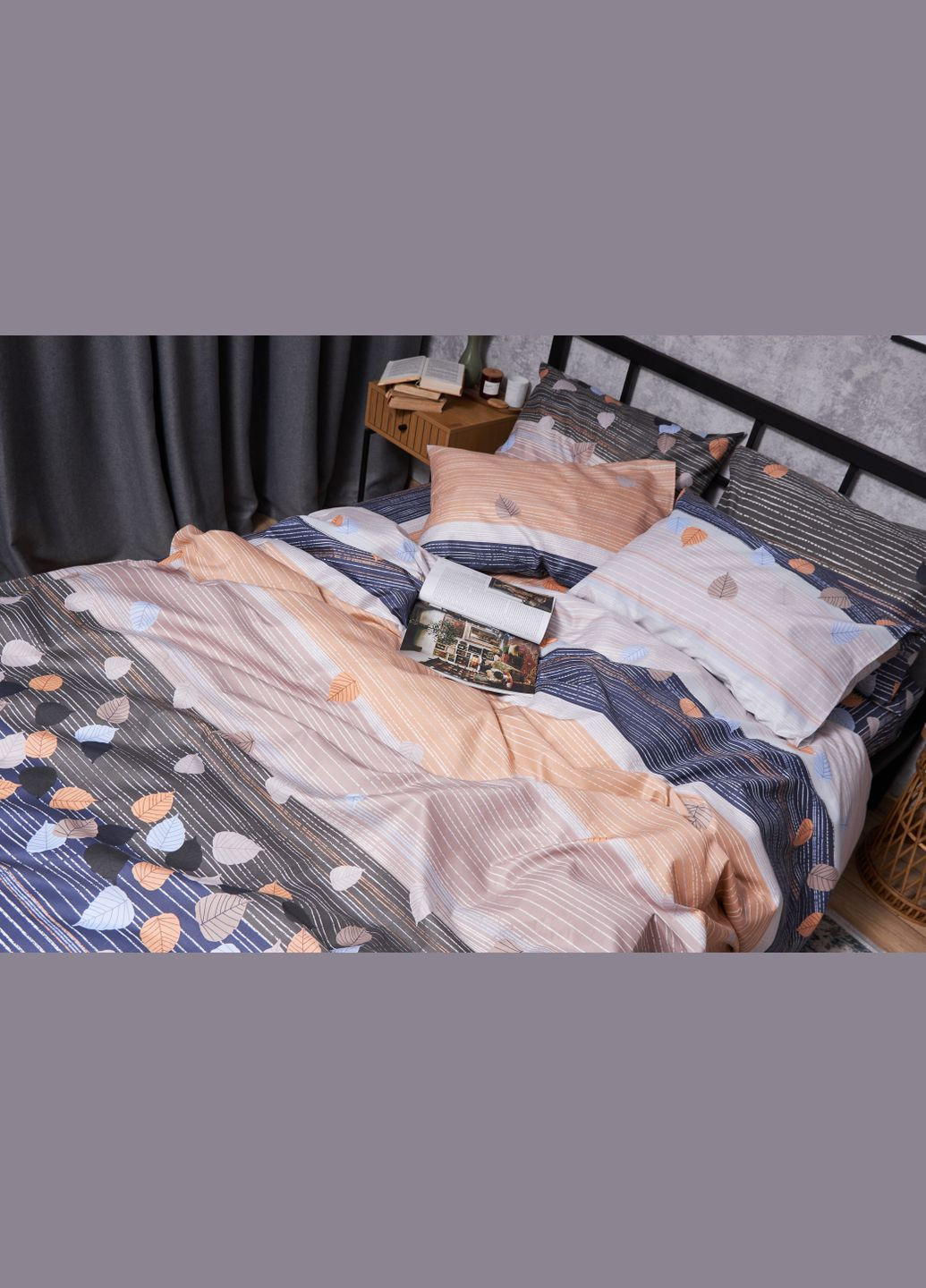 Комплект постельного белья Микросатин Premium «» полуторный евро 160х220 наволочки 4х50х70 (MS-820004993) Moon&Star autumn glow (293148365)