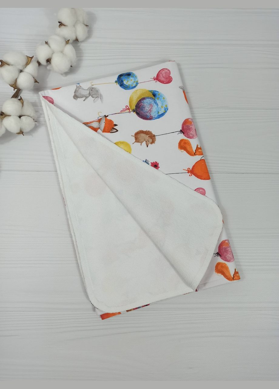 Набор для малыша: из 3 непромокаемых пеленок a.l.babybox Лисички на шариках 50х80 No Brand (308389204)