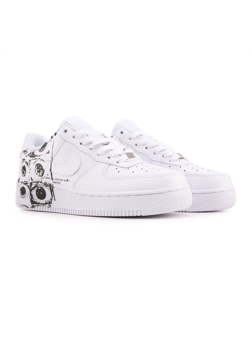 КРОССОВКИ ЖЕНСКИЕ NIKE AIR FORCE 1 LOW Х COMME DES GARÇONS SUPREME 2.0 НАЙК АИР ФОРС 1 ПРЕМИУМ No Brand комбинированные демисезоны (368857880)