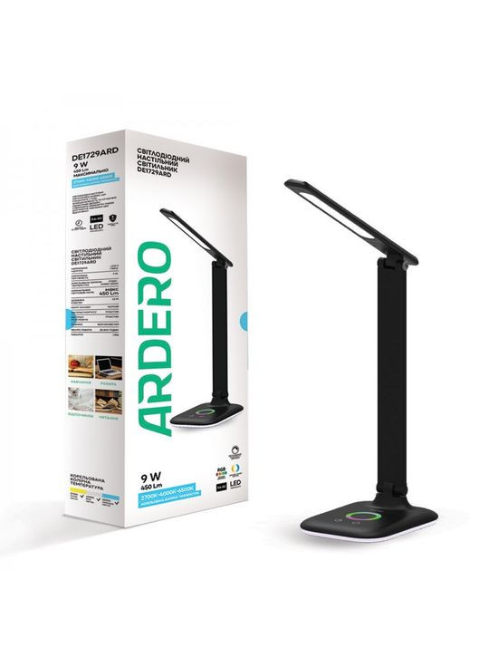 Светодиодный настольный светильник DE1729ARD 9Вт Ardero (365650997)