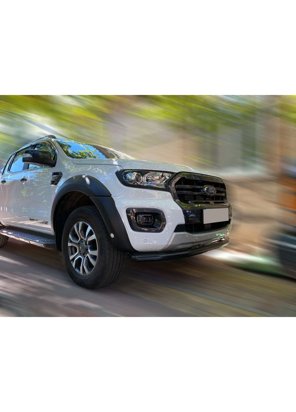 Передній захист Texas для 2015-2025 (76мм, чорний) для Ford Ranger рр Omsa (389043700)