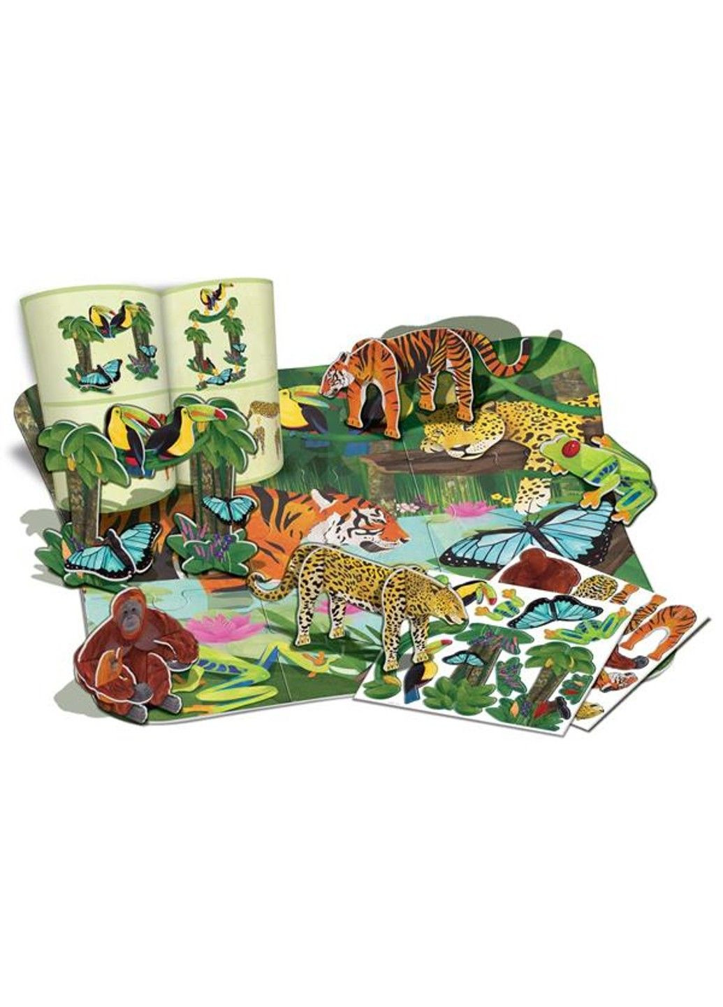 Пазл с фигурками Тропический лес (00-04678) 4M (331296020)
