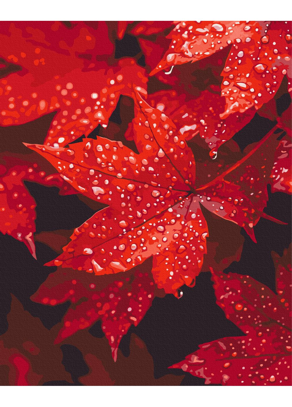 Картина по номерам "Осеннее сердце в каплях" 40х50 см Brushme (365778775)