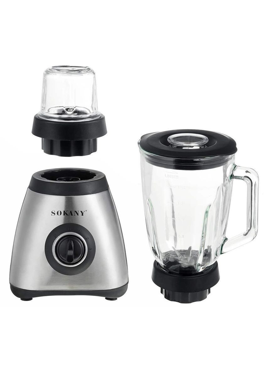 Стаціонарний блендер 3 в1 SK146SBST з чашею на 1.5 літр Sokany (315636006)
