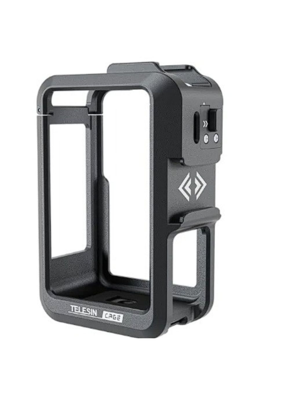 Захисна рамка для dji action 3/4, алюмінієва рамка 1/4 з кріпленням холодний башмак, чорна telesin No Brand (284283093)
