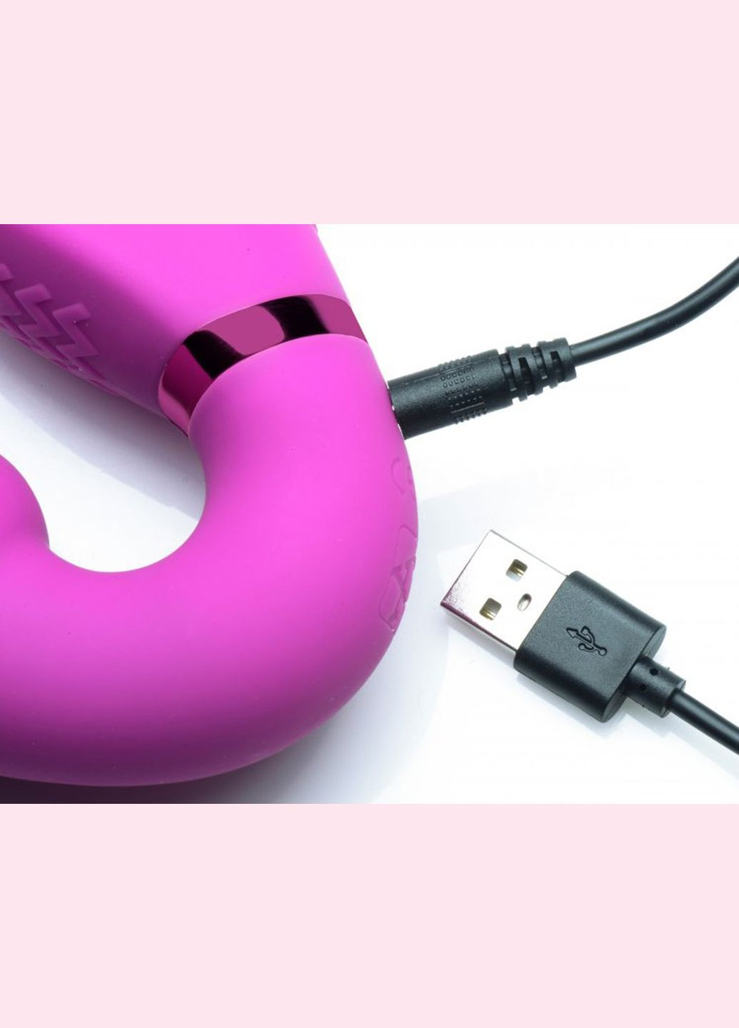 Страпон безременевий з вібрацією та накачуванням з дистанційним пультом, рожевий, 24.1 х 3.8 см Strap U (297003282)