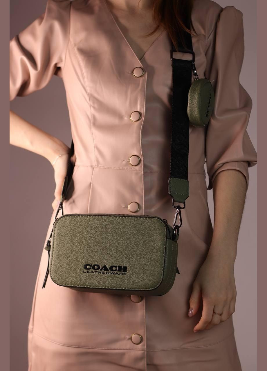 Жіноча сумка Coach khaki, женская сумка, Коуч кольору хакі No Brand (307925588)