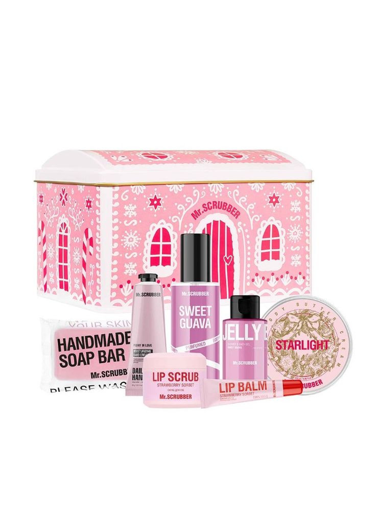 Подарунковий набір косметики для жінок Mr.Scrubber Sweet Candy House, 7 продуктів Mr. Scrubber (370299567)