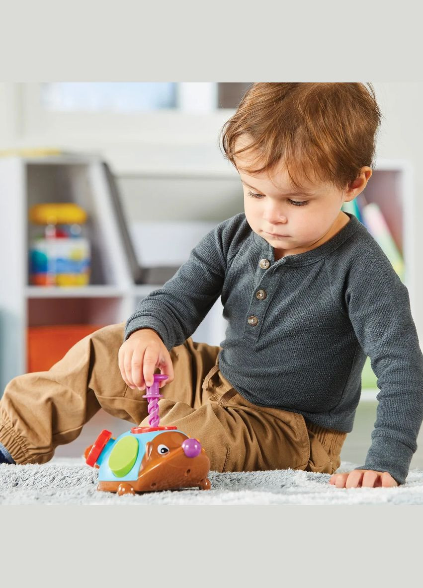 Оригинал! Развивающая игрушка Ёжик-непоседа Спайк, Spike Hedgehog, тактильный Друг-Непоседа Learning Resources (338426024)