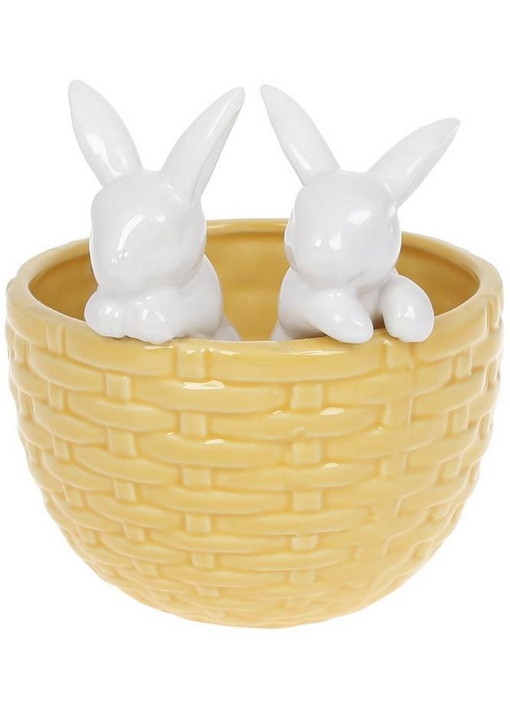 Декоративное кашпо "кролики в корзинке" Bona (282584906)