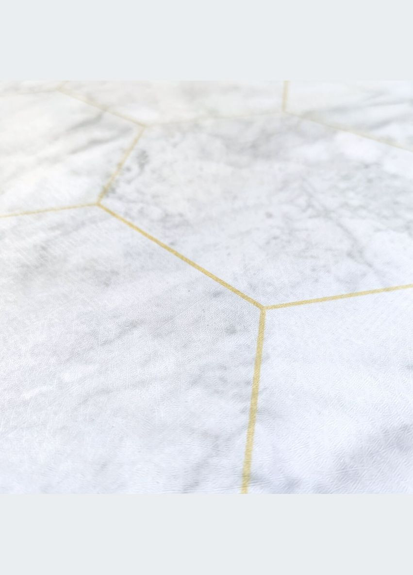 Самоклеюча плівка SW-00001212 Сірий мармур золоті стільники 0,45х10м Sticker Wall (298285112)