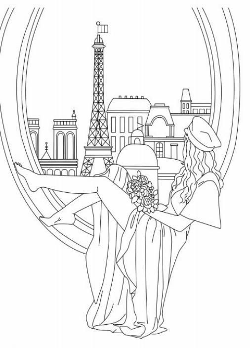 Розмальовка #girls#fashion#travel. 8-15 років Z101105У 9786178023133 Жорж (303262933)