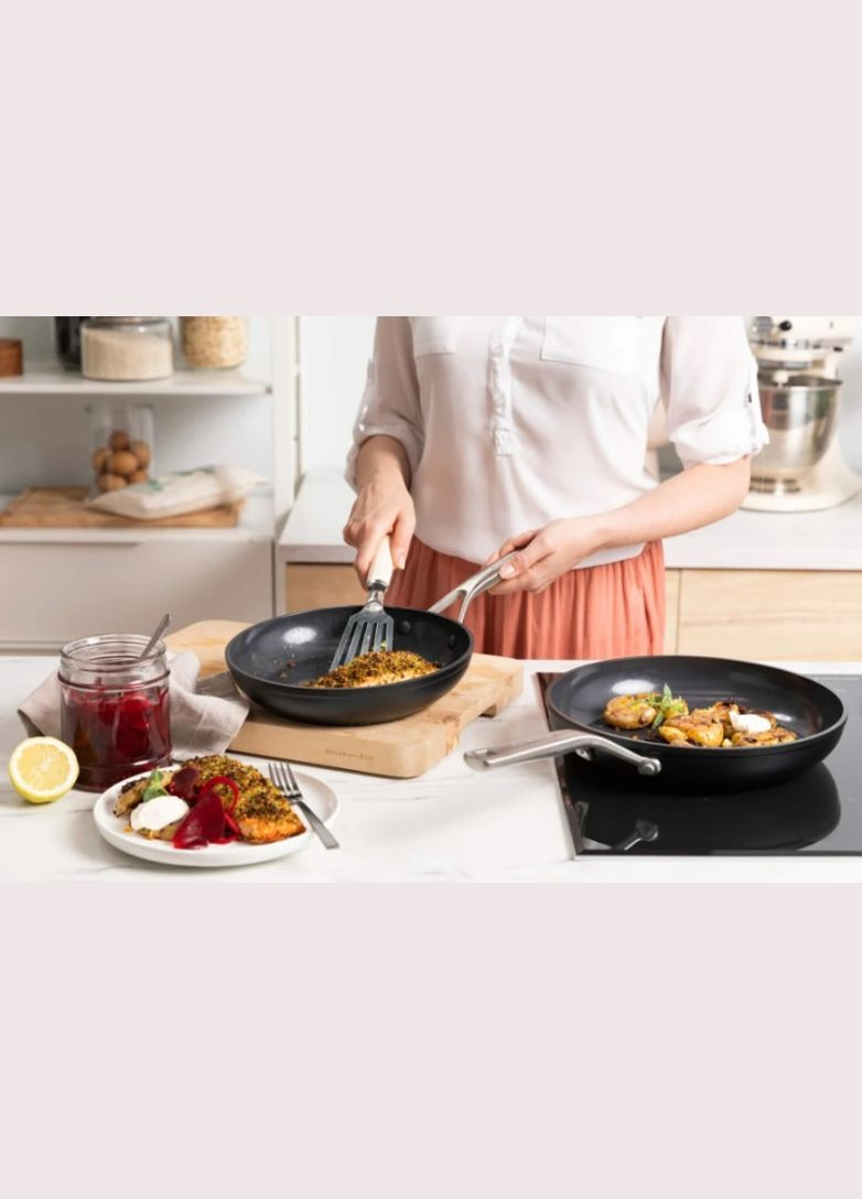 Набор сковородок KitСhenAid FHA СС005699-001 3 предмета черный KitchenAid (347247293)