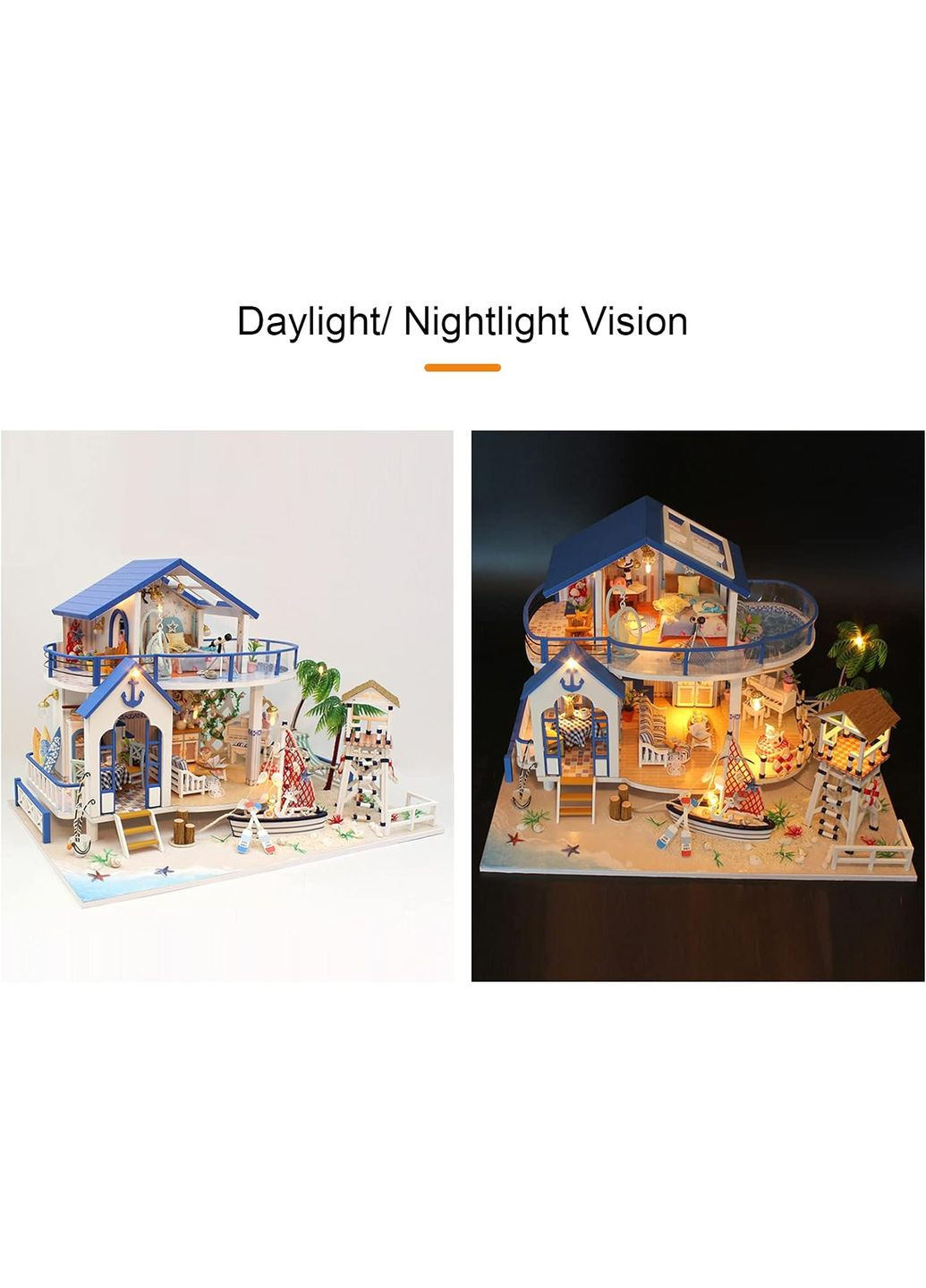 Румбокс Вілла біля моря Інтер'єрний конструктор DIY House Легенди моря Roombox 13844 No Brand (362453035)