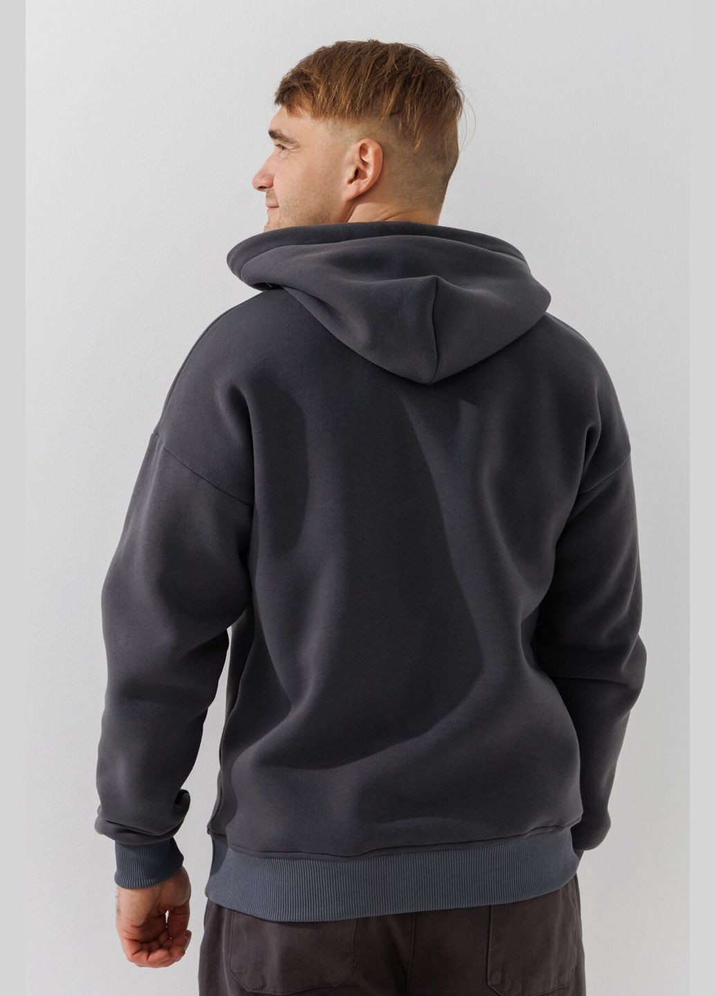 Худи однотонный мужской MBC02336 Графитовый shop (2000990842299) LAWA (315989893)